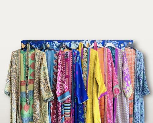 Lot de 20 kimonos longs réversibles assortis (118 cm)