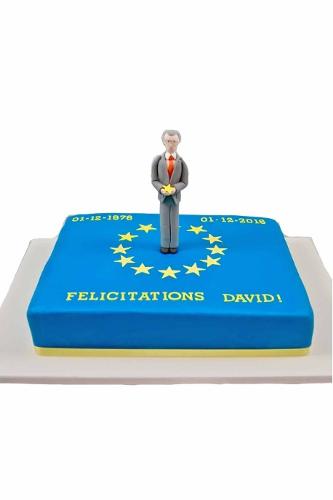 Gâteau personnalisé thème Europe