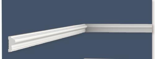 Plain polymer wall cornices for interior design  