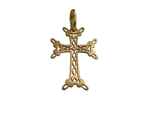 Croix Arménienne finement ajourée en or 750/1000 ( 18 carats) 1,33 gramme grand