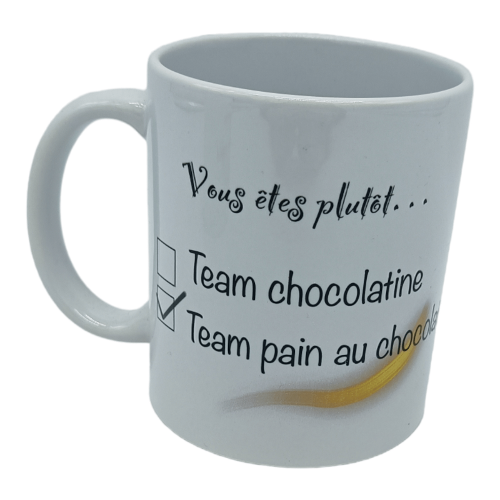 Mug Questionnaire Team pain au chocolat
