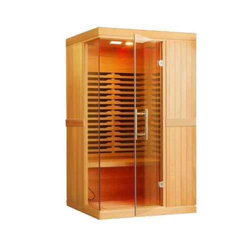 Sauna Infrarouge 1 A 2 Pers 220v Avec Ioniseur D'air Et Lumotherapie Hecht
