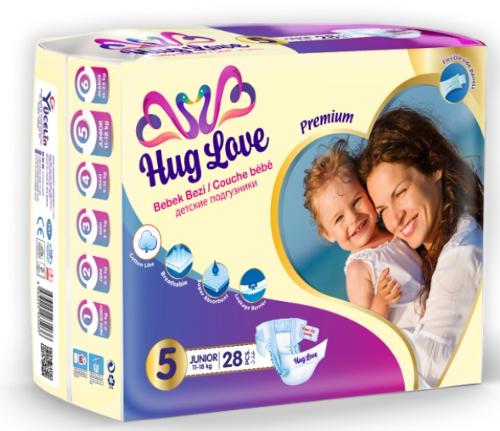Hug Love 5 Numéro Couches bébé 