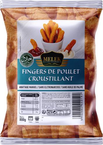 E220 : Melek Fingers de poulet croustillant 800gr (11pc par colis)