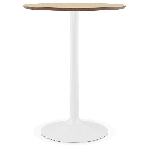 Table haute mange-debout LAURA (Ø 90 cm) (chêne)