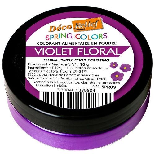 Colorant Alimentaire En Poudre Violet Floral Hydrosoluble