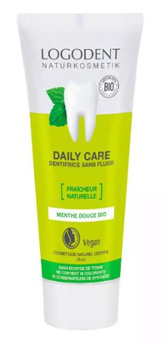 LOGONA Pâte dentifrice Daily Care fraîcheur nat sans fluor 75ml