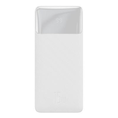 Powerbank Baseus Bipow avec écran 10000mAh 15W blanc (Overseas Edition) + USB-A