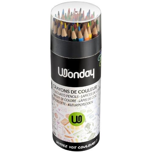 Pot de 48 crayons de couleur 18 cm