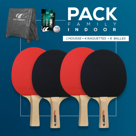 Pack Raquettes Balles Et Housse De Ping Pong Family Indoor