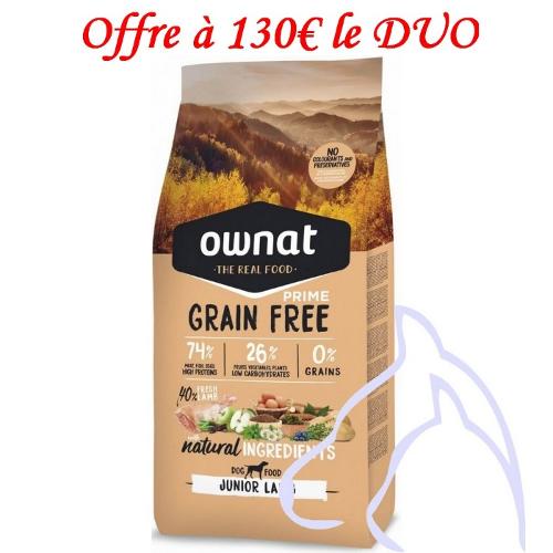 OWNAT PRIME Grain Free Junior Agneau (Chiot), 14 kg