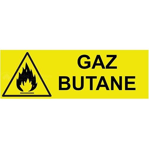 Panneau danger gaz butane 200 x 80 mm