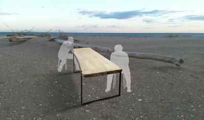 "Horizon" table en bois flotté