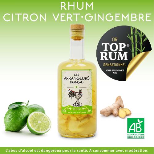 Rhum Citron Vert – Gingembre Bio