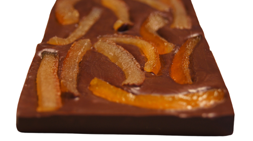 Tablette De Chocolat  - Noir 61% Et Écorces D’oranges Confites