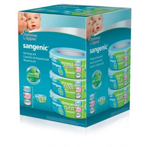 Recharges universelles Sangenic Tommee Tippee (Trio Pack)