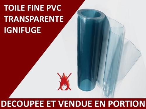 TOILE PVC TRANPARENTE IGNIFUGE