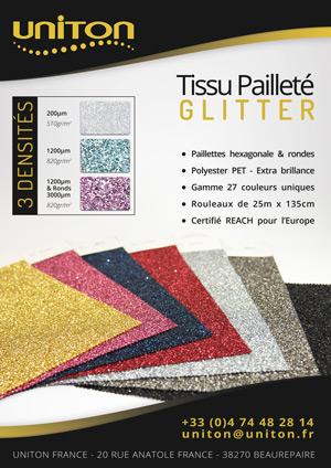 GLITTER - Tissu Pailleté 