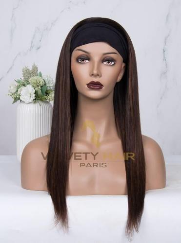 Perruque Bandeau headband wig Lisse Raide Latifa