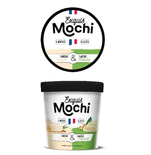Ice cream Mochi DUO - Vanilla/Pistachio