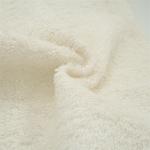Tissu éponge en coton blanc