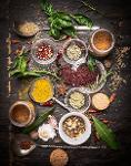 moroccan spices and herbs - epices