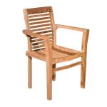 chaise de jardin empilable bois de teck