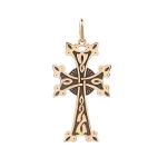 Croix Arménienne travaillée au laser en or 18 carats 1.50 gramme