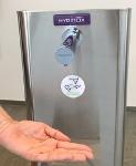HYGI’SAFE INOX – Distributeur automatique de gel hydroalcoolique