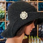 Chapeau forme Cloche tricoté en Jersey - CACHEMIRE 100 %