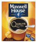 CAFE MAXWELL HOUSE QUALITE FILTRE 25 STICKS