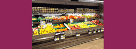 Mobilier présentoir fruits et légumes