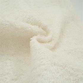 Tissu éponge en coton blanc