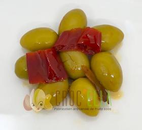 Olives picholine cassées pimentées 8 kg olives du Maroc pour professionnel