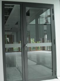 Porte métallique vitrée simple ouvrante RF60’ acoustique