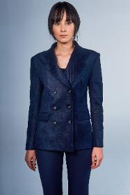 Night Blue Double-breasted Blazer