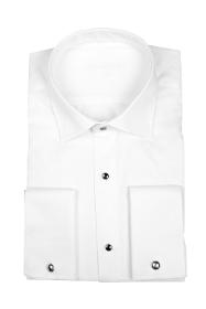 Chemise de cérémonie blanche à petit col