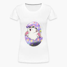Oeuf éclosion d'un lapin T-shirt Premium Femme