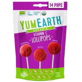 YUMEARTH sucettes Bio POPS FRUITS ROUGES