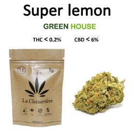 Super Lemon Haze – Fleur de CBD – LA CHÈNEVIÈRE CBD vendu en 5 gr
