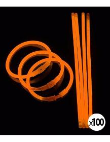 100 Bracelets Lumineux Superbrite® - Une Couleur