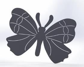 Papillon en acier 2mm