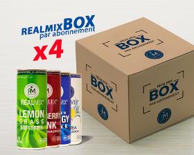 Abonnement Realmix Box x4 (96 canettes / mois – mix 4 saveurs)