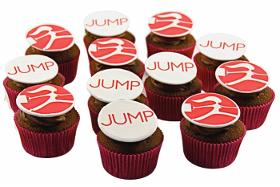 Cupcakes avec logo de société