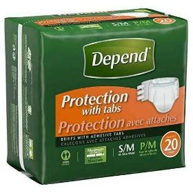 Depend Protection With Tabs Forte Absorption