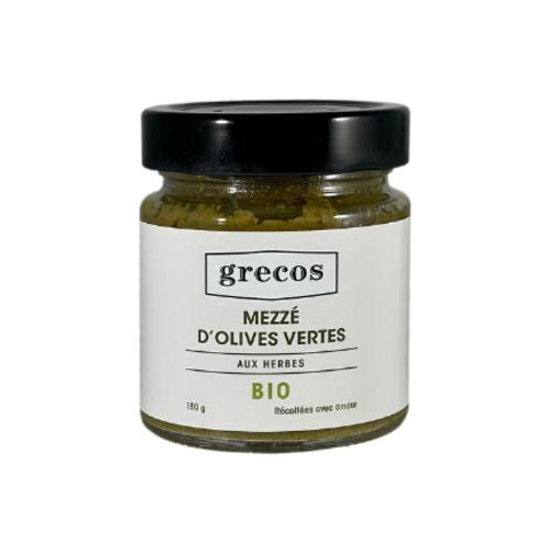 Mezzé d’olives vertes aux herbes Bio