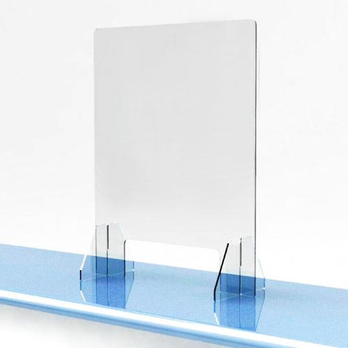 vitre ecran protection plexiglas transparent 35X45cm comptoir accueil réception