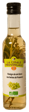 Vinaigre de Vin Vieux Blanc Biologique aux Herbes de Provence