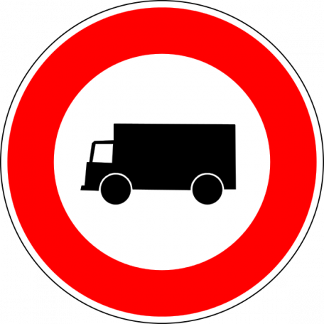 Panneau B8 Interdiction D’accès Aux Véhicules Affectés Au Transport