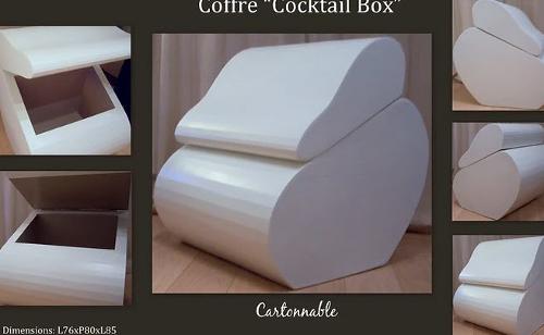 Coffre en carton "Cocktail Box"